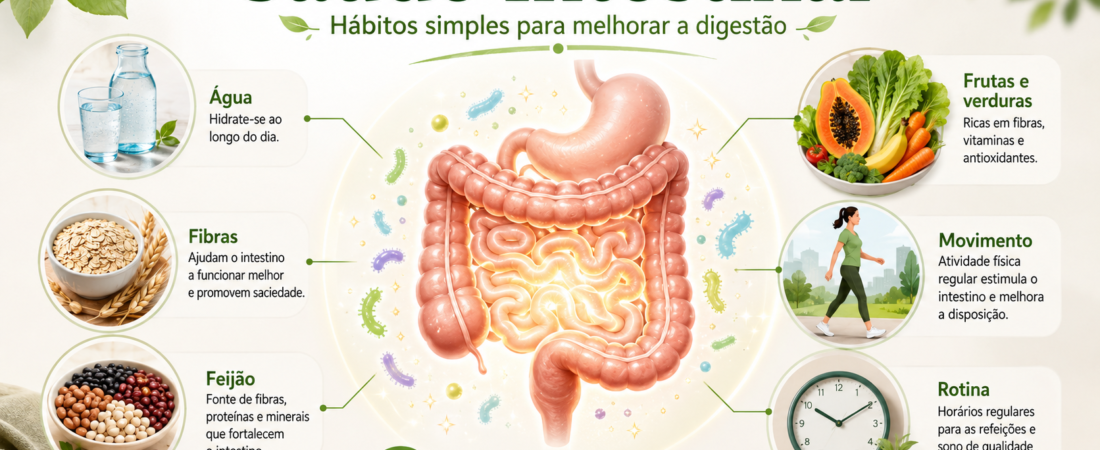 Saúde Intestinal: Como Melhorar a Digestão com Hábitos Leves